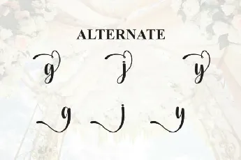 Shiny Wedding Script font