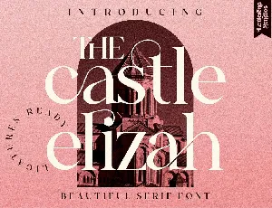 The Castle Elizah font