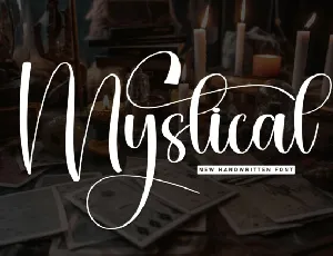 Mystical Script font