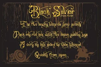 Black Savior font