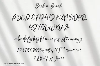 Bostonbrush font