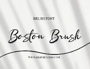 Bostonbrush font