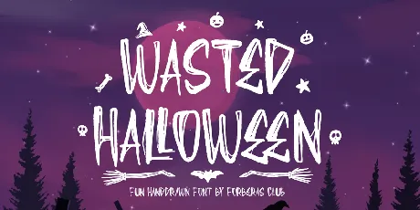 Wasted Halloween font