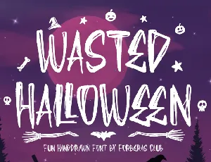 Wasted Halloween font