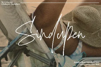 Sindupen Signature font