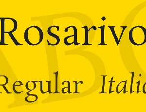 Rosarivo font