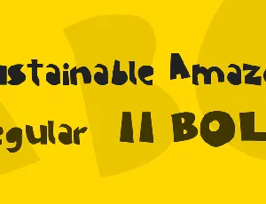 Sustainable Amazon font