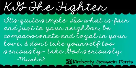 KG The Fighter font