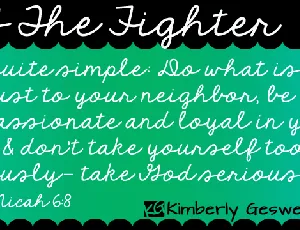 KG The Fighter font