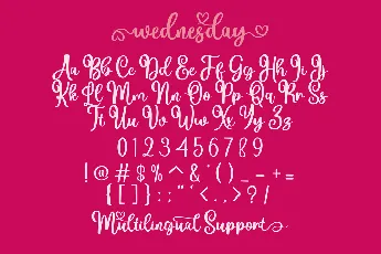 Wednesday font