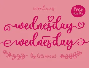 Wednesday font