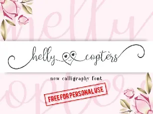 Helly Copters Calligraphy font