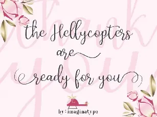 Helly Copters Calligraphy font