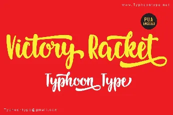 Victory Racket Script font