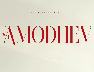 Amodhev DEMO VERSION font