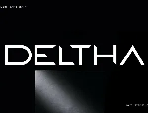 Deltha font