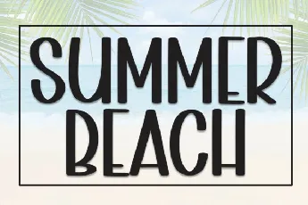 Summer Beach Display font