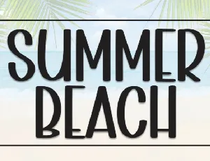 Summer Beach Display font