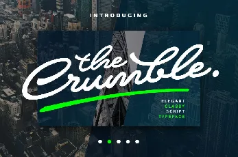 Crumble Script Free font