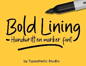 Bold Lining Free font