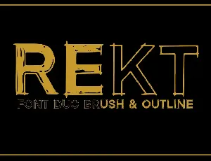 Rekt Free Personal font