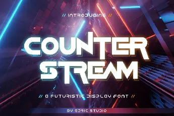 Counter Stream Demo font