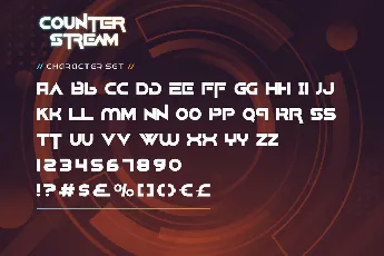 Counter Stream Demo font