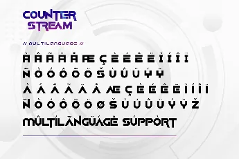 Counter Stream Demo font