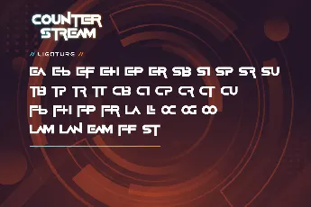 Counter Stream Demo font