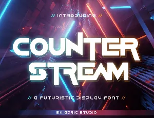 Counter Stream Demo font