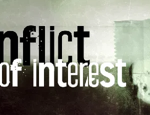 Conflict of interest font