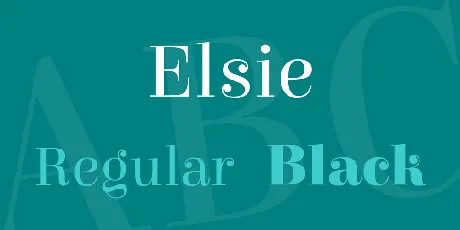 Elsie font