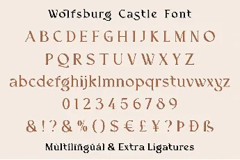 Wolfsburg Castle font