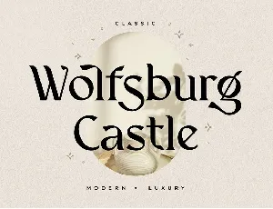 Wolfsburg Castle font