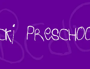 Acki Preschool font