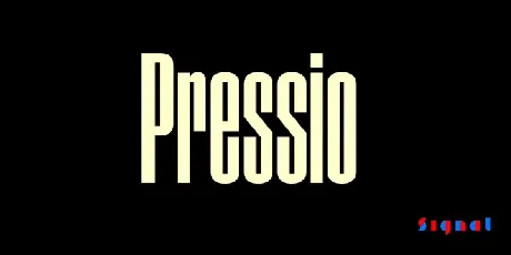 Pressio Family font