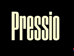 Pressio Family font