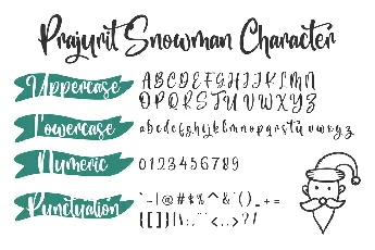 Prajurit Snowman font