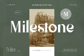 Milestone font