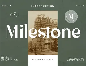 Milestone font