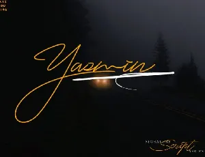 Yasmin Free Script font