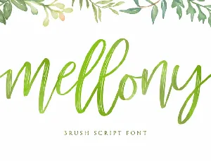 Mellony Brush Free font