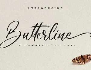 Butterline font