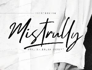 Mistrully font