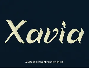 Xavia Script font