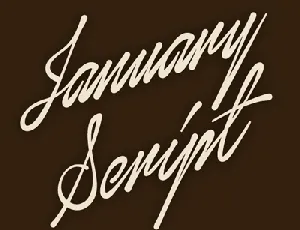 January Script Personal Use font