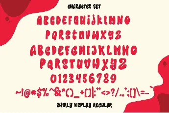 Swirly Display font