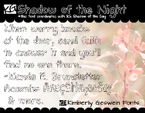 KG Shadow of the Night font