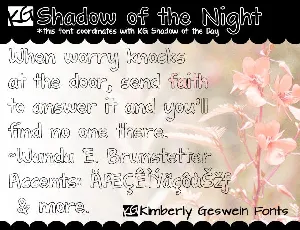 KG Shadow of the Night font