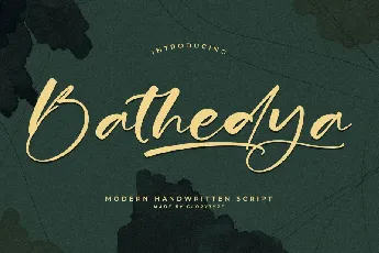 Bathedya font